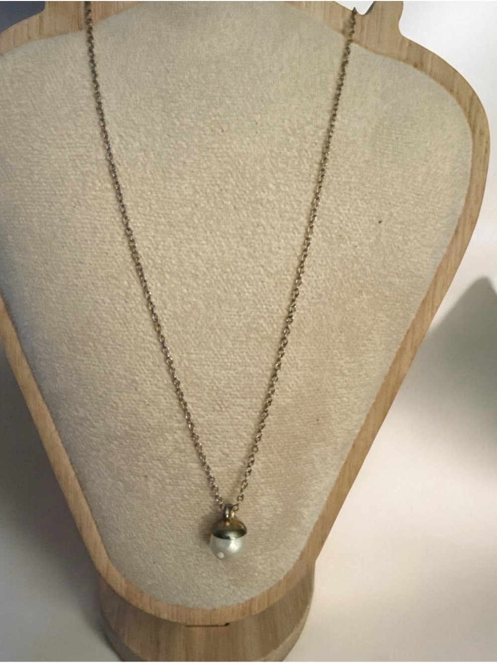 Classic Silver Pearl Drop Necklace